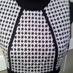 Calvin Klein Black and White Dress